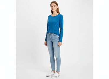 bluzki z dlugim rekawem basic: FB Sister, Bluzka damska, rozmiar S — 7