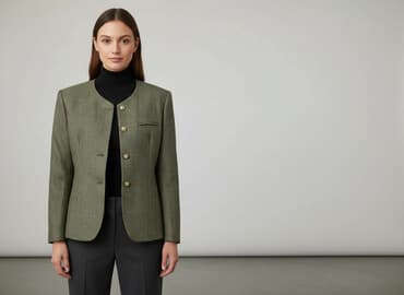 oliwkowe buty: Marynarka damska, rozmiar M — 6