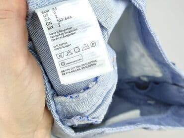 koszula niebieska hm: H&M, Spodnie materiałowe damskie, rozmiar XS — 5