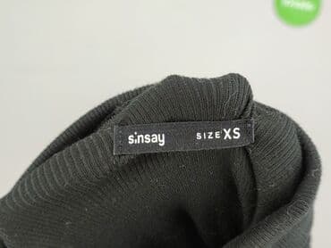 czarna sukienka dzianinowa z golfem: Sinsay, Sukienka damska, rozmiar XS — 4