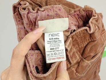 ubrania dla dzieci c a: Baby material trousers, 6-9 months, 68-74 cm, Next, condition - Perfect — 4
