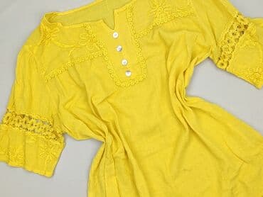 żółte bluzki z krótkim rękawem: Bluzka damska, rozmiar 4XL — 1