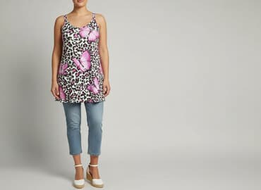 bluzki w panterke duze rozmiary: Chic Me, Tunika damska, rozmiar 2XL — 6