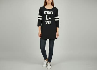 bluzki z golfem: Tunika damska, rozmiar M — 6