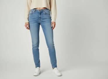 czarne skinny jeans: Skiny, Jeansy damskie, rozmiar XS — 7
