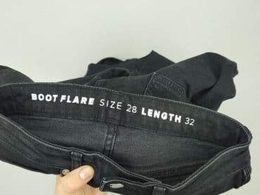 czarne jeansy dzwony: Jeansy damskie, rozmiar S — 4