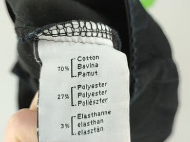 legginsy z imitacji skóry z wysokim stanem: Spodnie materiałowe damskie, S — 5