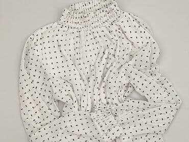 biale rajstopy w czarne kropki: Bluzka damska, S — 1