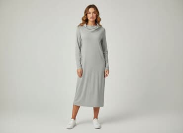 skarpeta świąteczna szara: Sukienka damska, rozmiar S — 6