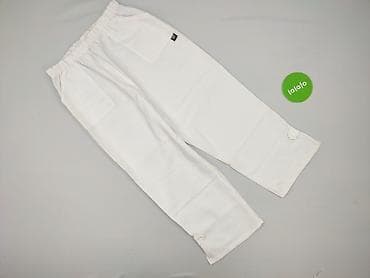 dresy budowlane: Białe damskie spodnie robocze/medyczne - Fason: proste nogawki — 2