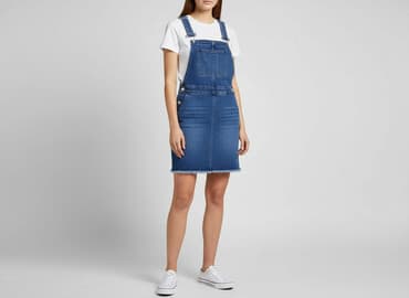 sukienka jeansowa pepco: Esmara, Ogrodniczki damskie, rozmiar M — 6