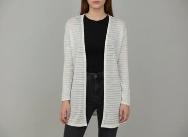 sweter z transparentnymi rękawami: Divided, Kardigan damski, rozmiar XS — 8