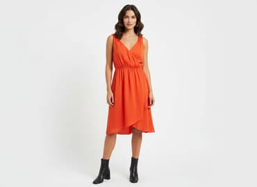 czerwona sukienka mango: Vila, Sukienka damska, rozmiar M — 6