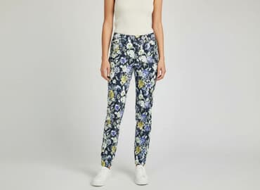 h m spodnie z rozszerzanymi nogawkami: H&M, Spodnie materiałowe damskie, rozmiar M — 1