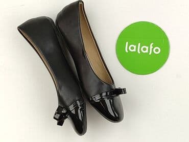 klapki czarne z cyrkoniami: Baletki 34, stan - Bardzo dobry — 4