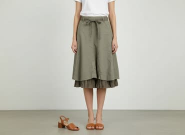 spódnice plisowane oliwkowa: Camaïeu, Spódnica damska, rozmiar S — 7