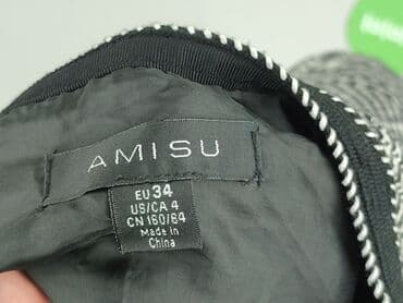 czarne spódnice w kratę: Amisu, Spódnica damska, rozmiar XS — 4