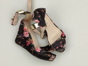 czarne sandały płaskie ccc: Sandały damskie, rozmiar 37 — 8