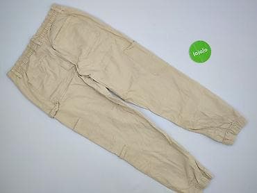 cargo pull and bear: Beżowe męskie spodnie jogger cargo Sinsay - Marka: Sinsay (linia — 3