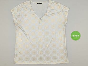 białe bluzki ze zlotym nadrukiem: Reserved, Bluzka damska, rozmiar XL — 2