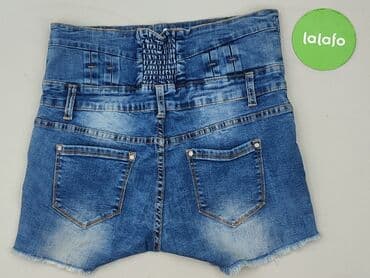 dżinsy z wysokim stanem czarne: Fashion Jeans, Szorty damskie, L — 3