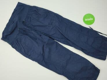 granatowe chinosy damskie: Okay, Spodnie materiałowe damskie, rozmiar M — 2