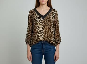 pomarańczowa marynarka mohito: AZAKA, Bluzka damska, rozmiar S — 6