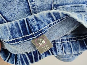 czarne sandały z łańcuszkiem: Jeans, Little kids, 4-5 years, 110, condition - Perfect — 5