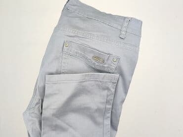 szare jeansy damskie stylizacje: Spodnie materiałowe damskie, rozmiar XL — 6