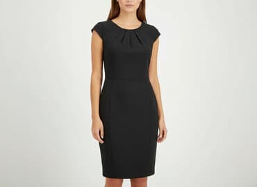 czarne sukienki na wesele dla puszystych: F&F, Sukienka damska, rozmiar S — 6