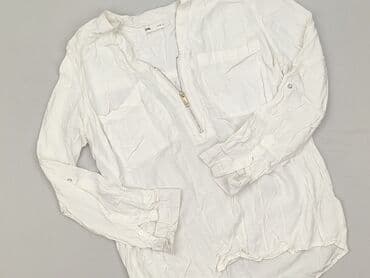 biale bluzki z kolnierzykiem: Sinsay, Koszula damska, rozmiar S — 1