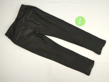 spodnie czarne damskie z niskim stanem: Spodnie materiałowe damskie, rozmiar M — 4