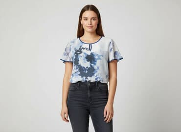 chabrowa bluzki plus size: Bluzka damska, rozmiar XL — 1