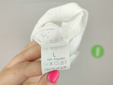 białe podkoszulki damskie z długim rękawem: Women`s T-shirt, size L — 5