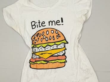 hamburger t shirty: Sinsay, T-shirt damski, rozmiar M — 1
