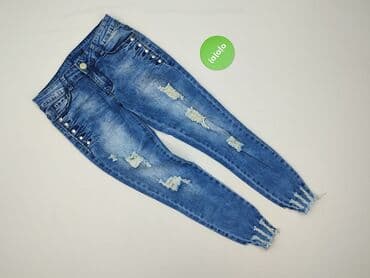 metalowe guziki do dżinsów: Jeansy damskie, rozmiar S — 2