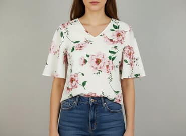 bluzka w kwiaty new yorker: Bluzka damska, rozmiar L — 6