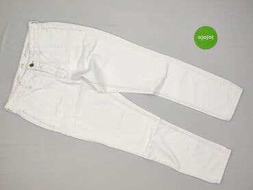 biale szerokie jeansy: C&A, Jeansy damskie, rozmiar S — 2