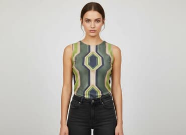 bluzki we wzory geometryczne: Bluzka damska, rozmiar S — 1