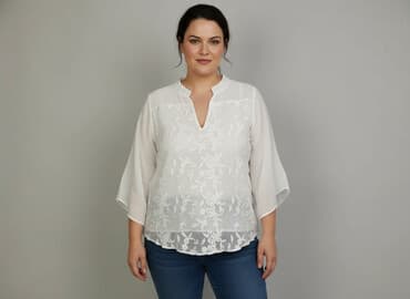 piękne białe bluzki: Bluzka damska, rozmiar XL — 5