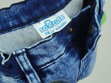 koszulki baseballowe: Spodnie jeansowe, So cute, 6-9 miesięcy, stan - Idealny — 4
