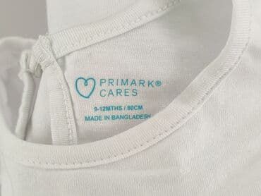 obcisłe koszulki: Koszulka, Primark, 9-12 miesięcy, stan - Idealny — 4