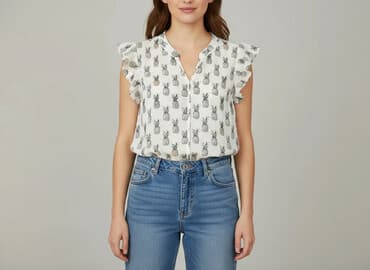 bluzki z printem: Orsay, Bluzka damska, rozmiar S — 6