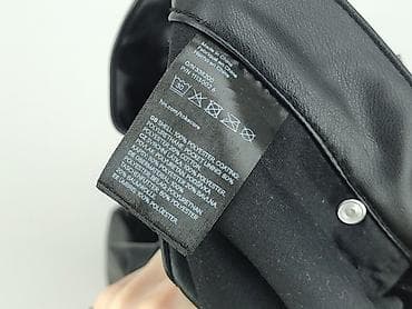 Ubrania męskie: H&M spodnie męskie Slim Fit – czarne, z efektem skóry - Krój — 5