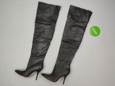 kozaki czarne allegro: Kozaki damskie, 38 — 3