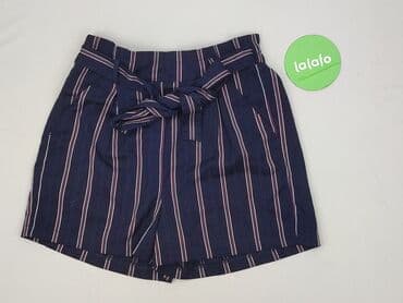 krótkie spodenki z wysokim stanem w paski: Szorty damskie, rozmiar S — 3