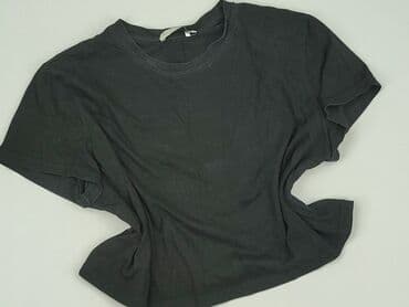 czarne t shirty basic: Stradivarius, T-shirt damski, rozmiar XS — 1