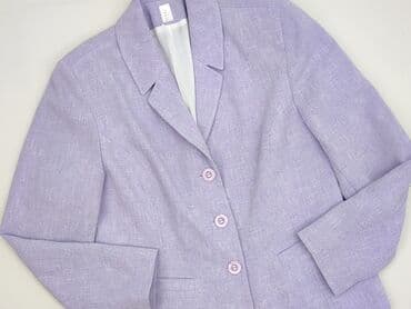 liliowy garnitur damski: Marynarka damska, rozmiar L — 1