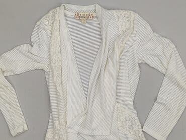 sweter z transparentnymi rękawami: Pink, Kardigan damski, rozmiar S — 1