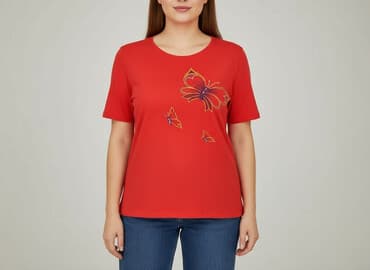 t shirt z aplikacją 3d: T-shirt damski, rozmiar 3XL — 1